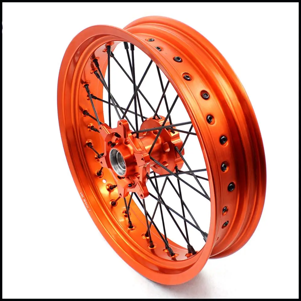 3 5/4 25 17IN. Supermoto колеса Набор для KTM SXF EXC EXCF XC XCW XCF 125 150 200 250 300 350 450 500 505 525 530 Supermotard