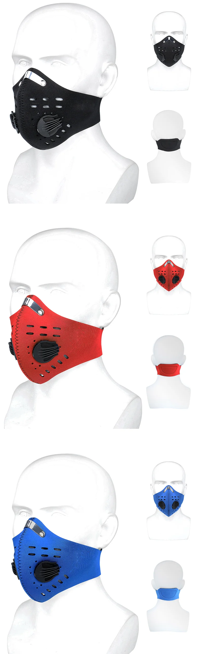 X-TIGER KN95 Antiviral Coronavirus Protection mask Cycling Face Mask Anti-Pollution breathing Mask With Activated Carbon Filters