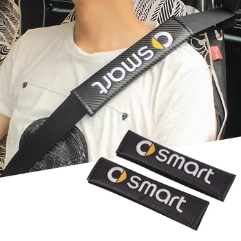 

Car Seat Belt Cover Safety Belts Shoulder Protection For Smart Fortwo Forfour CITY-COUPE CROSSBLADE ROADSTER 450 451 452 453 454