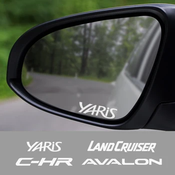 

4pcs Car Rearview Mirror Stickers for Toyota Yaris C-HR Landcruiser Avalon Highlander Mirai Avensis Prado Car Accessories