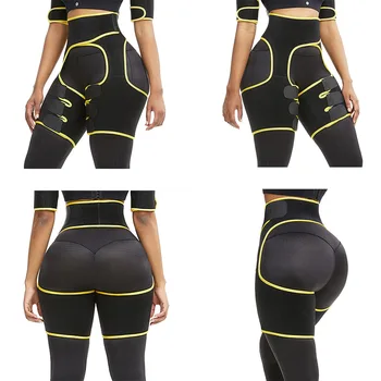

Body building exercise belt adjustable leg guards widened sweat band self heating recovery waist