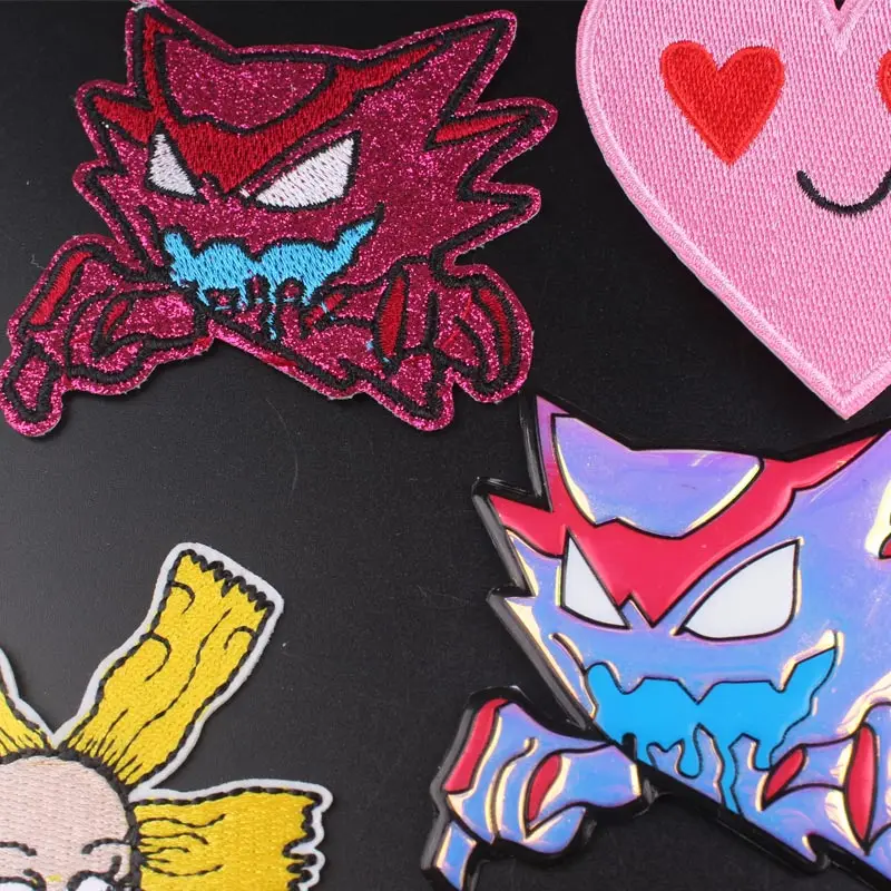 

Prajna Cute Little Devil Patch Iron On Patches On Clothes Cartoon Avocado Embroidery Patch Stripes Stickers Applique Badges DIY