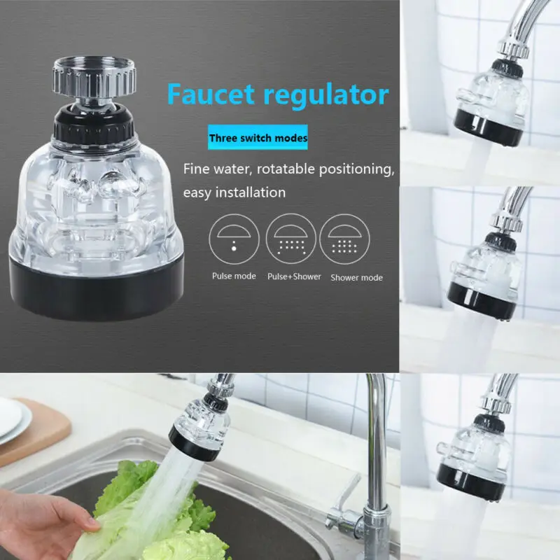 Home Rotatable Faucet Aerator Water Saving Device Water Bubbler Swivel Head Faucet Water Saving Devices
