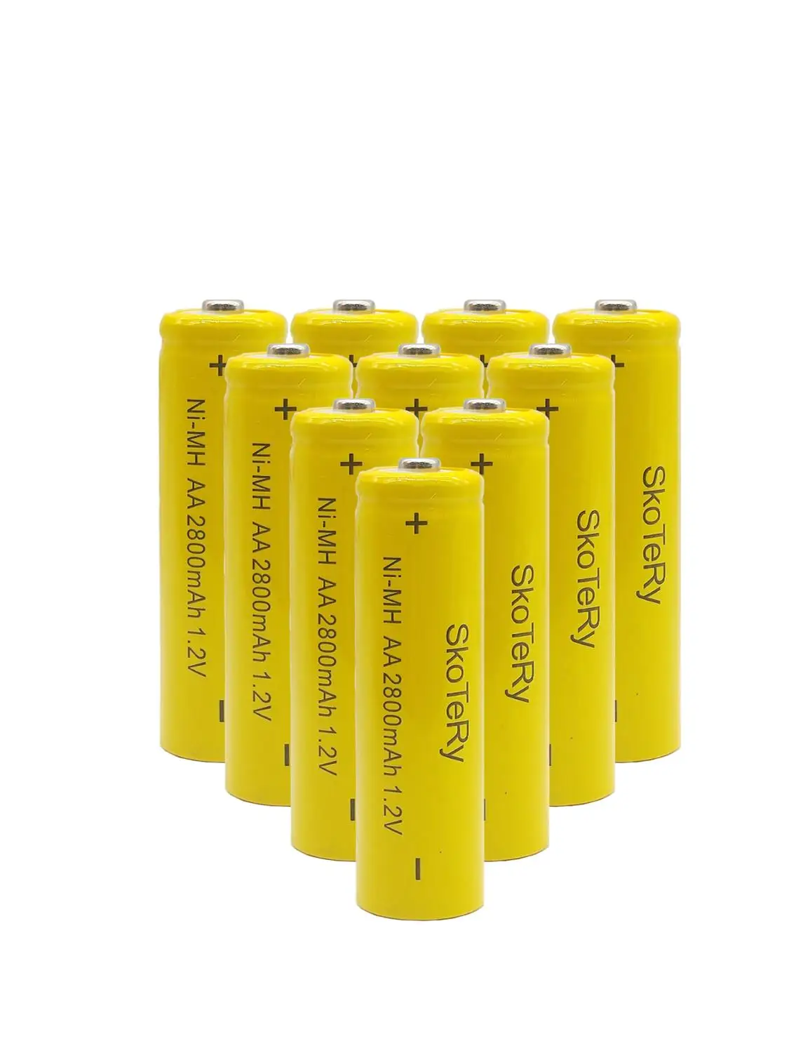10 шт. аккумуляторная батарея AA 1 2 V 2800mAh Ni MH|aa rechargeable battery|rechargeable batterybattery a |