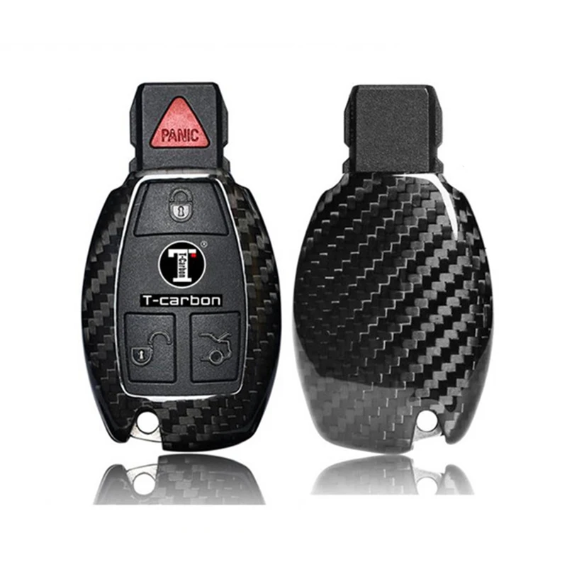 Carbon fiber car key case cover For Mercedes Benz W203 W210 W211 W124 W202 W204 W205 W212 W176 CLS CLA GL R SLK | Автомобили и