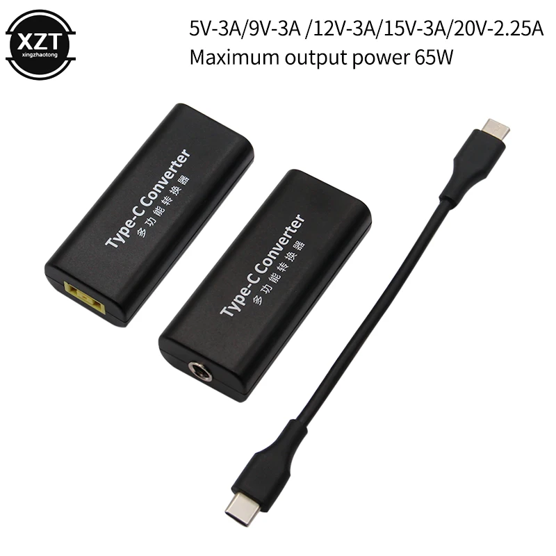 Адаптер питания постоянного тока с разъемом USB 3 1 типа C 5 5*2 мм/2 2 мм квадратный