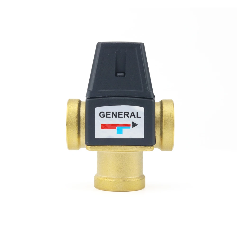 Válvula De Latón De 3 Vías, Mezcla Termostática De Rosca Dn2 