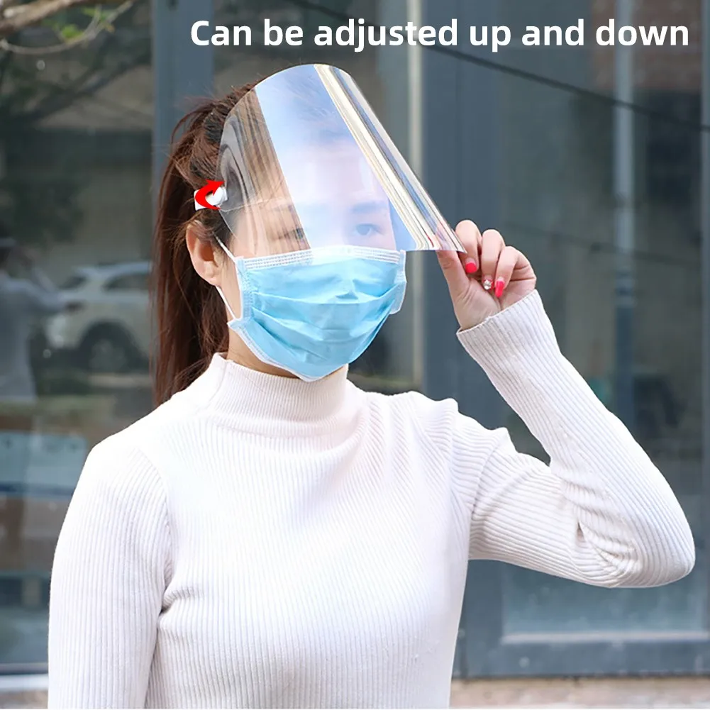 

Face Cover Visor Anti Droplet Dust-proof Protective Adjustable Full Droplet Windproof Shield Washable Splash mask