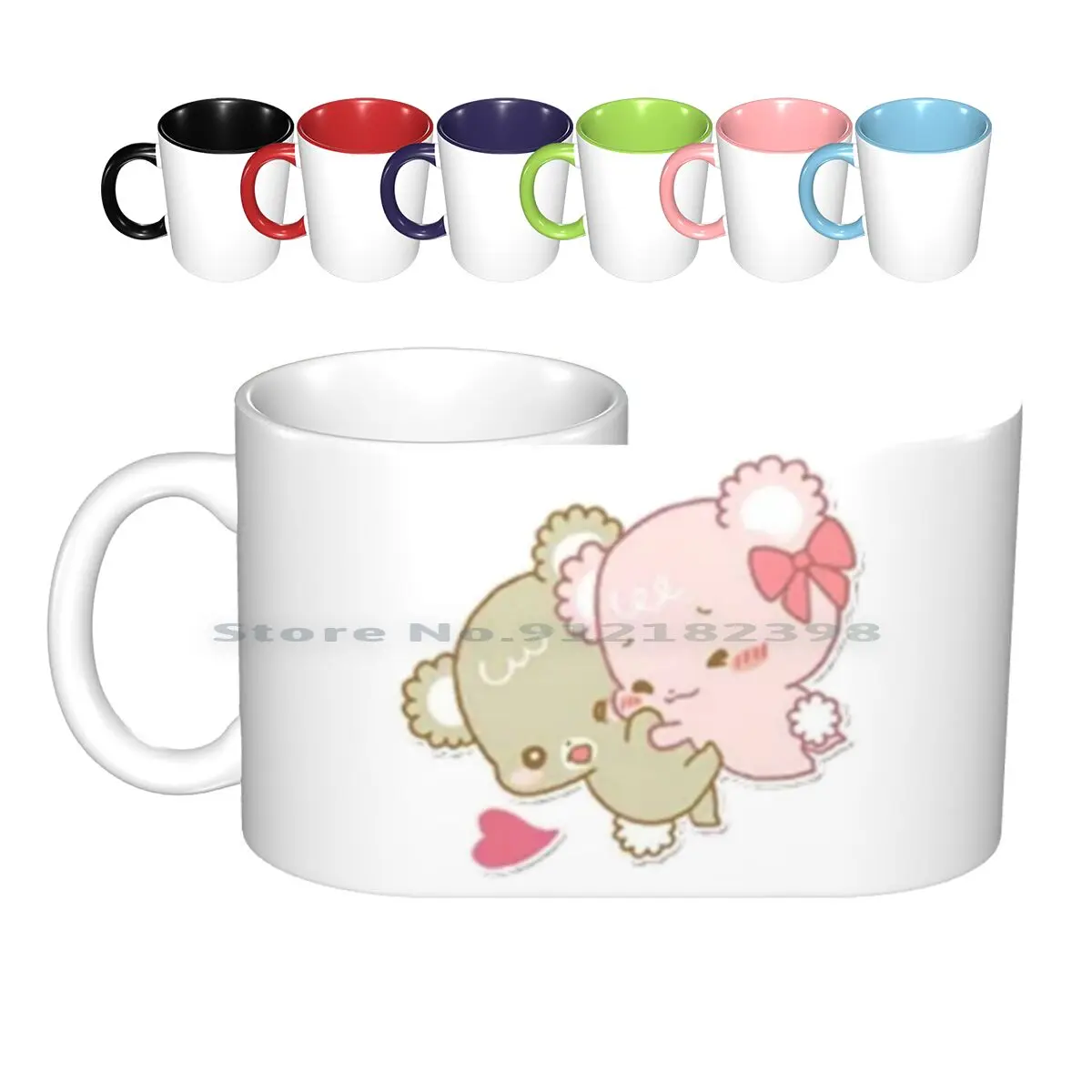 Sugar Cubs-Hug Tazze In Ceramica Tazze Da Caffè Tazza Da Tè Al Latte Anime Cute Kawaii Sugar Cubs J Fashion Japan Adorabile Bear Love