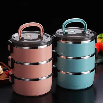

Maiyuansu Japanese Thermal Lunch Box For Kids Stainless Steel Food Container Leakproof Bento Box Children School Food Box
