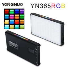 YONGNUO YN365 RGB 12 Вт Светодиодный светильник для видео красочная фотография видео светильник ing Studio DSLR camera светильник для Vlogging Live sony Nikon