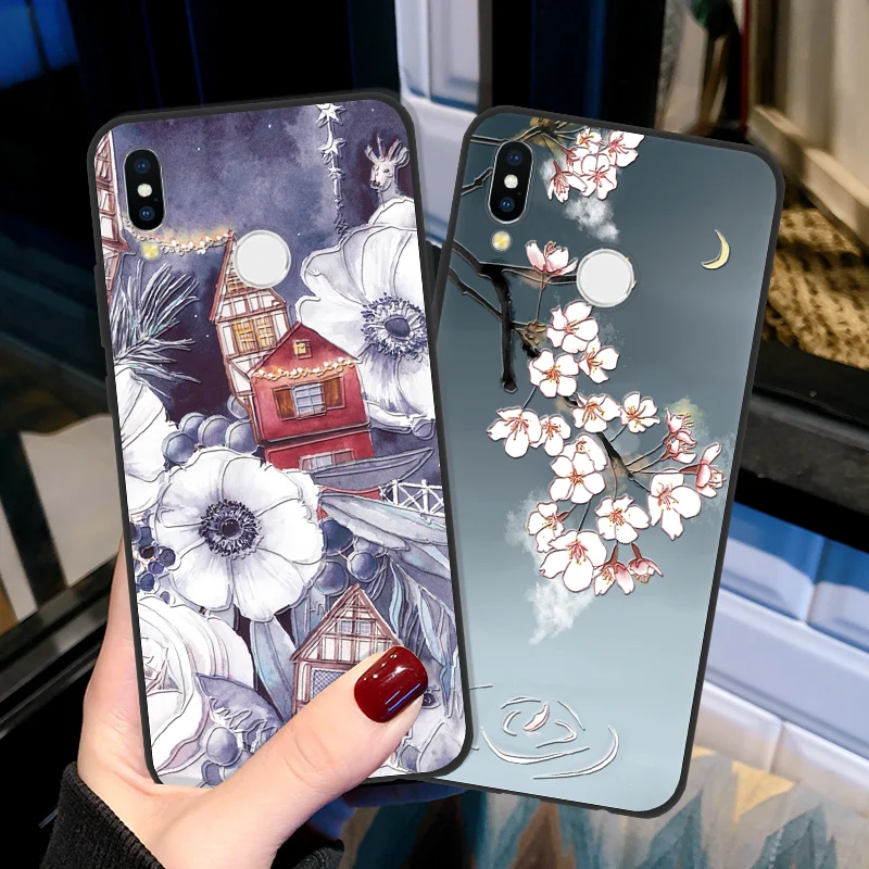 

Silicon Case For Huawei Honor 20i 10i View 20 7A 7C 7X 8X 8 9 10 20 Lite Play Nova 2i 2 Lite 3 3i 3e 4 4e 3D Flower Emboss Shell