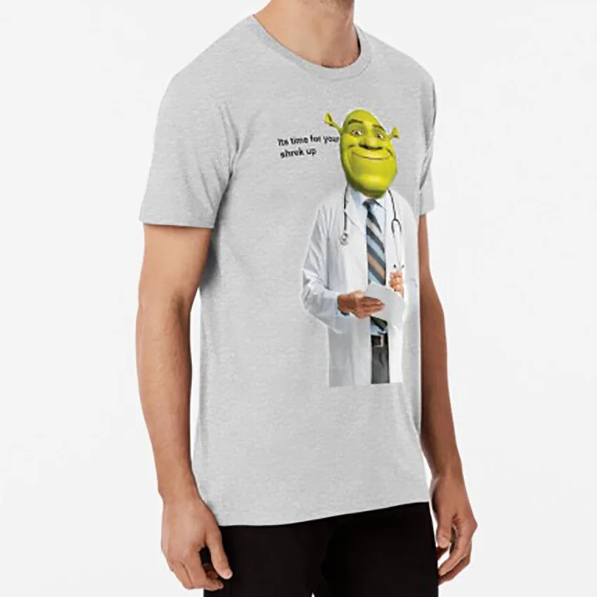 Футболка Shrek Check up meme shrek memes dank memes doctor swamp phototshop edits