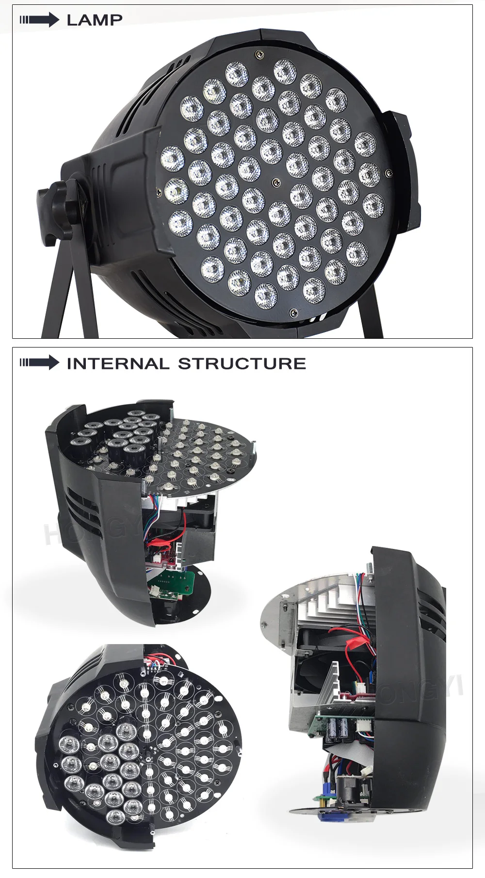 Алюминий сплав светодиодный Par 54x3 Вт RGB 3in1 светодиодный Par может Par 64 светодиодный прожектор Par dj проектор стирка освещение сценическое освещение