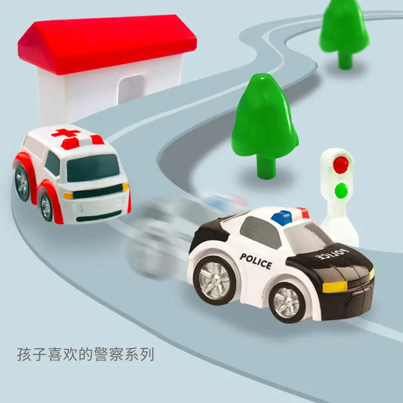 

Children Checkpoints Slide Car Adventure Train Rail Car Parking Lot Boy Machinery Toy Supermarket Hot Models