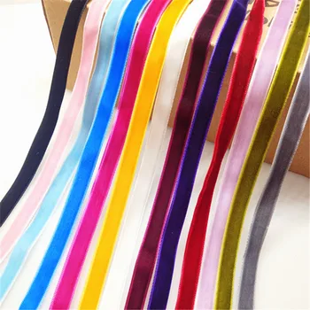 

5yard/lot 3/8" 10mm width multi colors options velvet ribbon velour webbing headband Hair band accessories DIY Christmas Ribbon