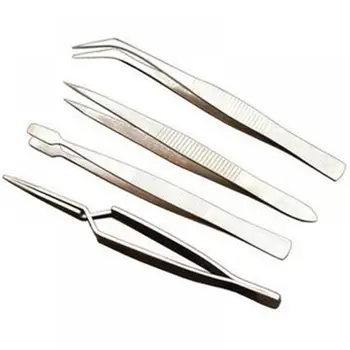 

4 Pcs Stainless Steel All Purpose Precision Tweezer Set Tool Kit Anti Static HIgh Quality Hot Sale 2020 new arrival