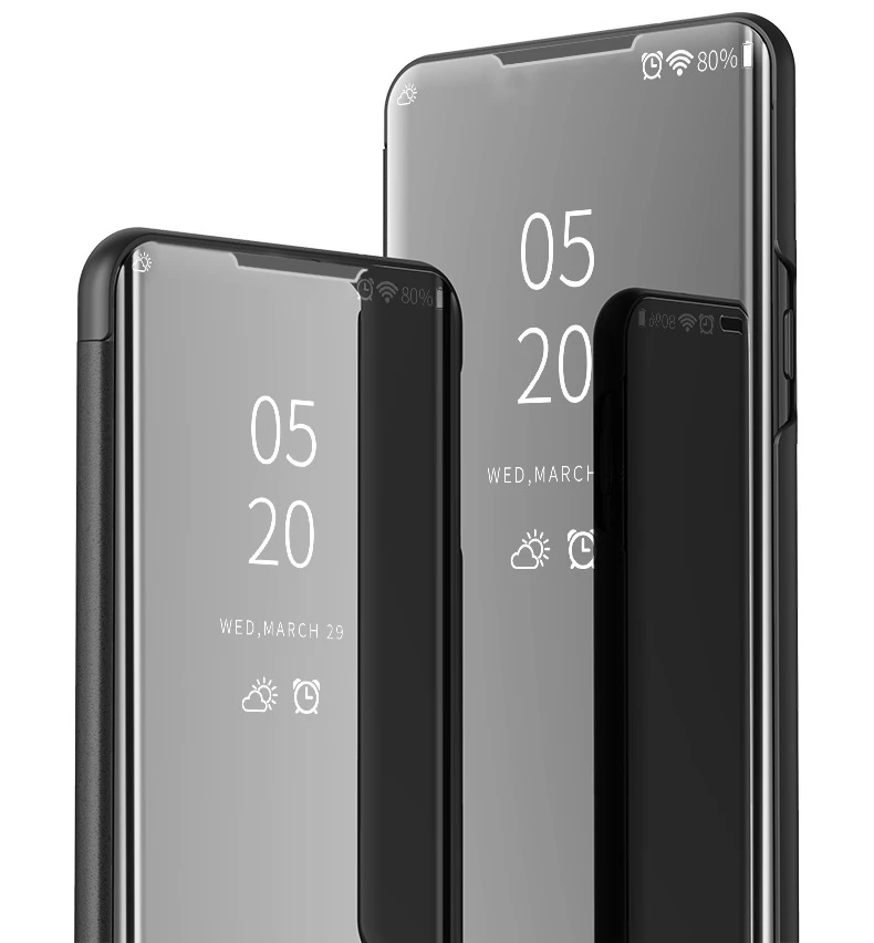 10 шт. прозрачный флип-чехол с подставкой для iPhone 11 Pro Max XS XR X 8 7 6 6S Plus зеркальный держатель с эффектом полной защиты