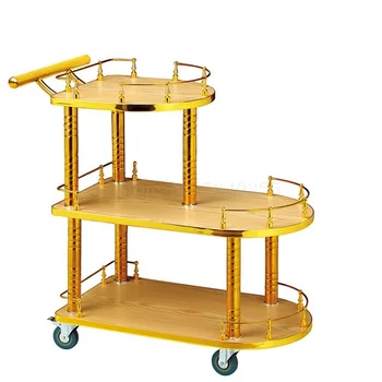 

Dining wine cart restaurant hotel hand push dining small cart tea cart KTV snacks dining car commercial