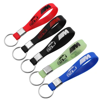 

1pcs silicone Luminous keychain Car key ring styling For bmw M Sticker X1 X3 X4 X5 X6 X7 e46 e90 f20 e60 e39 f10 Car accessories