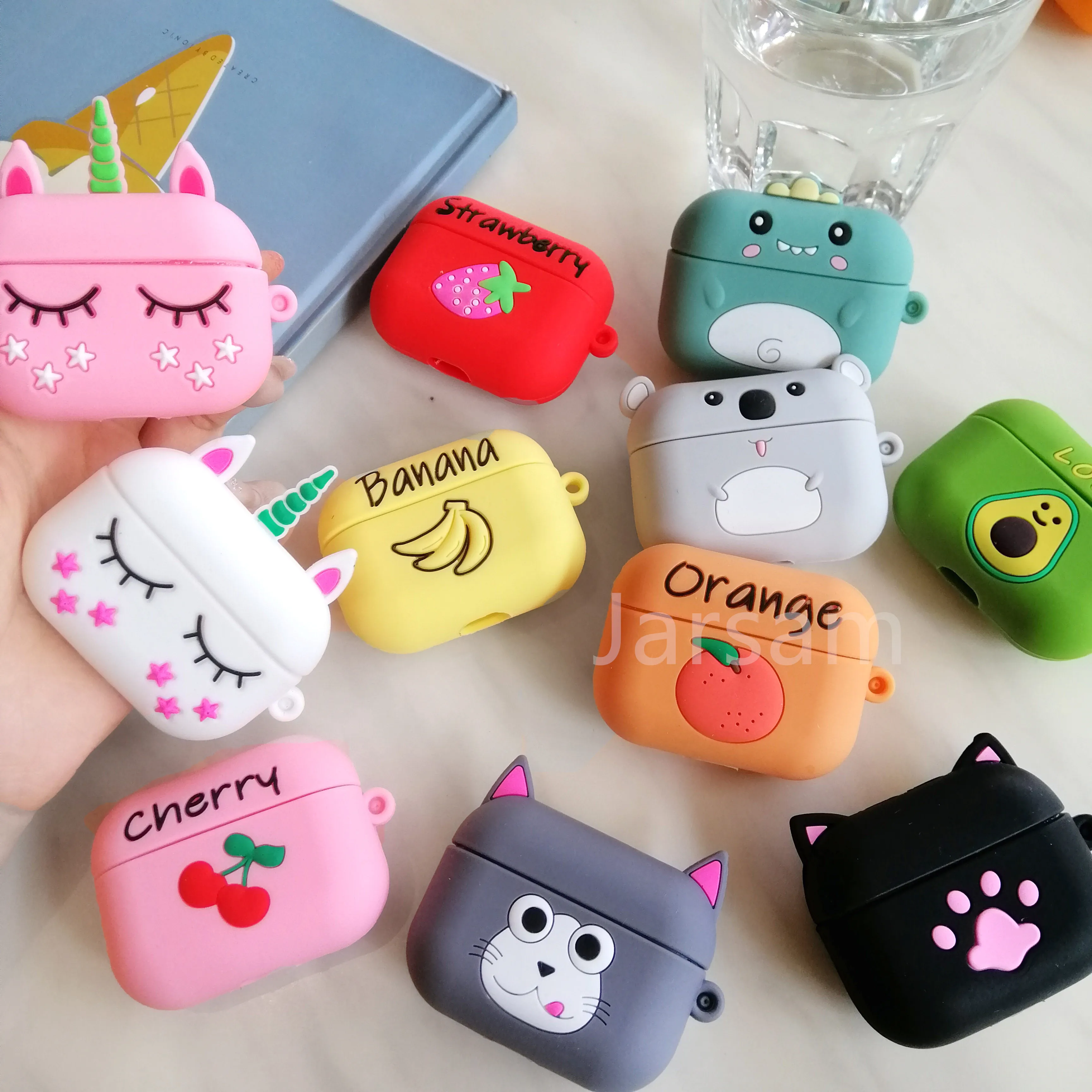 cute For airpods pro case Silicone Wireless Headphone Case Earphone For Airpods pro Case Cover accessories Protective