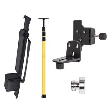 

2.8M Laser Telescoping Pole Extend Laser Level Bracket With 1/4"and 5/8" Adapter Mount Ceiling Leveling Rod For Laser level