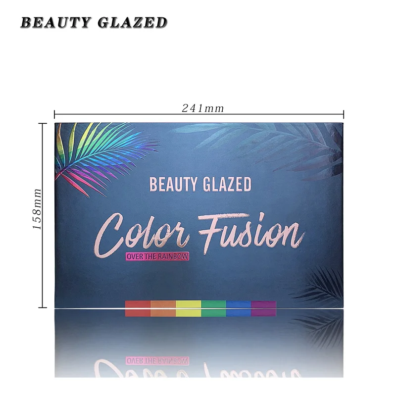 Красота глазурованная 39 цветов Fusion тени для век радужные палитра мерцающий пигмент радуги макияж палитра теней для век косметика