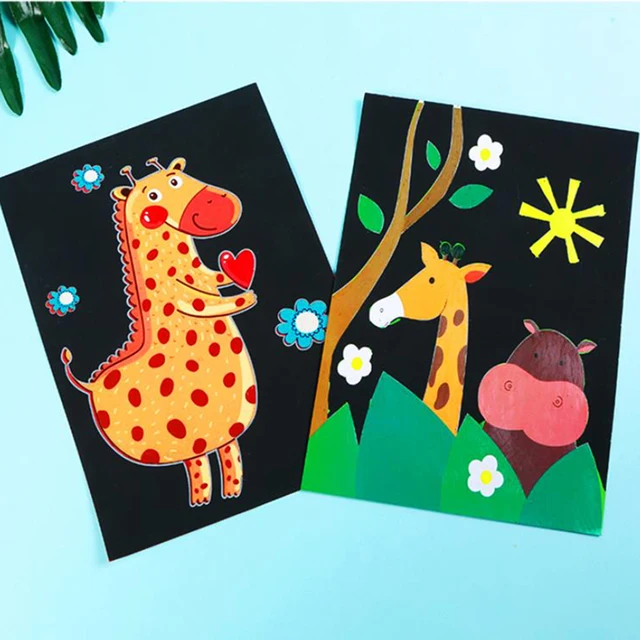 9pcs DIY Magic Art Sticker Painting for Kids Arts Cute Cartoon Creative  Stickers for Children Gift - AliExpress