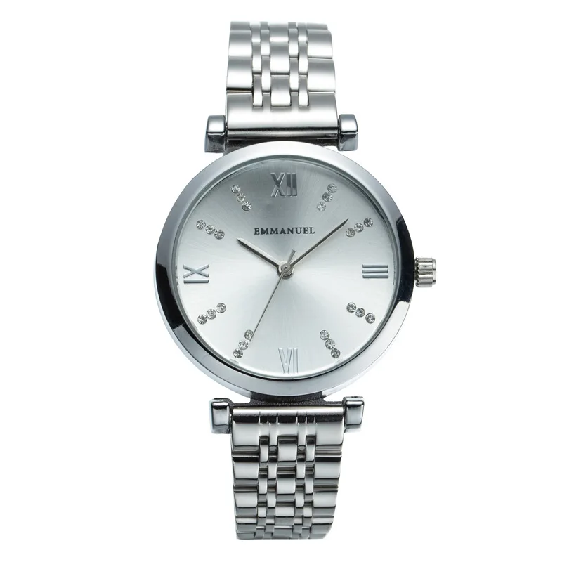 

Stars Watch Derivative Hot Selling Diamond Set Surface All-Steel Folding Clasps Steel Belt Watch