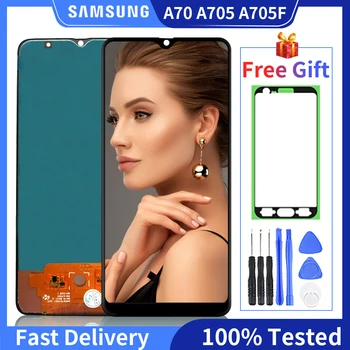 

100% Tested Good Working LCD For Samsung Galaxy A70 A705 SM-A705F LCD Display Touch Screen Digitizer Assembly For A70 LCD