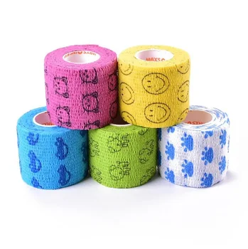 

New Cartoon Self-Adhesive Elastic Bandage First Aid Medical Health Care Sport Body Treatment Gauze Tape First Aid Tool 2.5-7.5cm