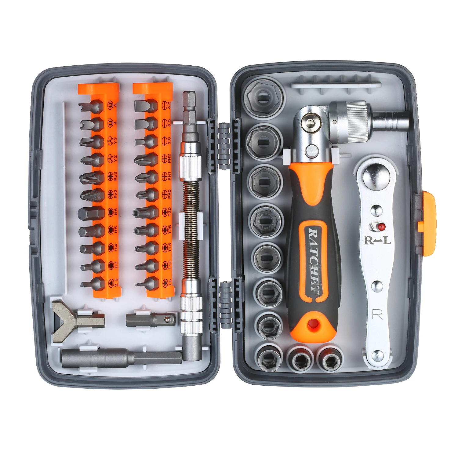 38pc Precision Ratchet Screwdriver Bit Set Magnetic Screwdrivers Kit Electronics Repair Tool Kit for Phone Laptop Watch