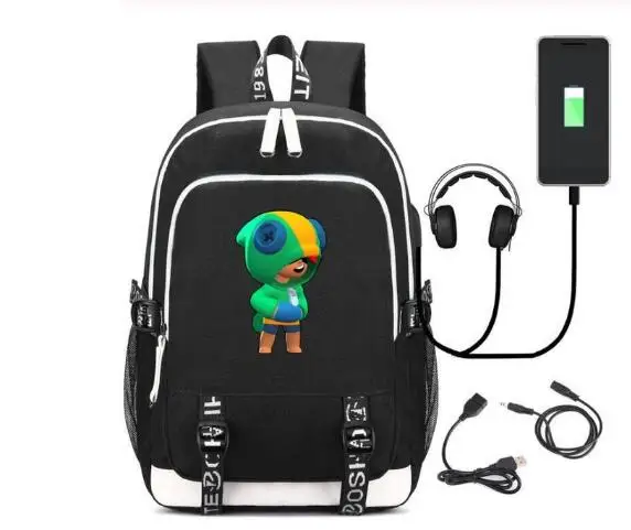 Leon игровая детская сумка рюкзак Usb зарядка школьная студенческая 3D принт