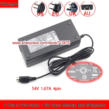 

Genuine Delta 54V 1.67A ADP-90DR B ADB-90DR B Ac Adapter with 4 Pin Power Supply for SG350-10P