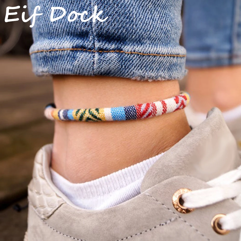 Multicolor Stackable Ethnic Anklet Bohemian Jewelry For Women Ad