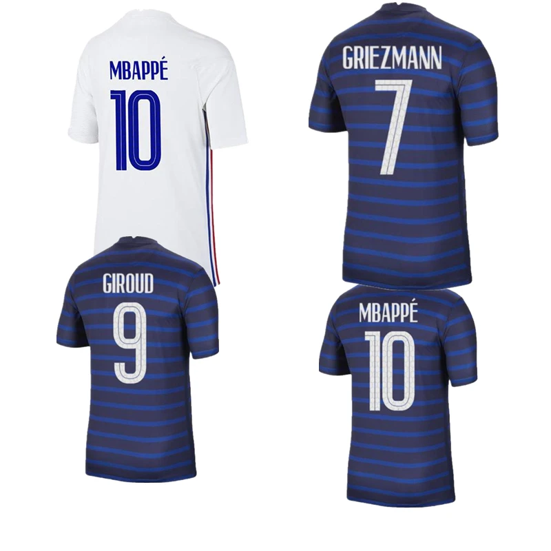 MBAPPE camiseta de fútbol para hombre, jersey de Francia, 2020, 2021,  GRIEZMANN, POGBA, KANTE|Camisetas| - AliExpress