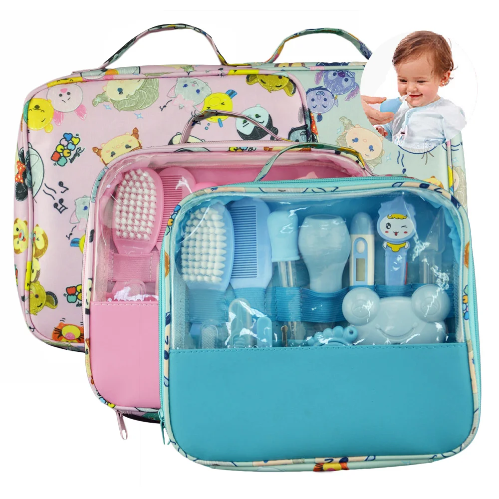 

Multifunction Baby Healthcare Kit Newborn Kid Care Kit Baby Grooming Set Kit Thermometer Clipper Scissor Kid Toiletries For Baby