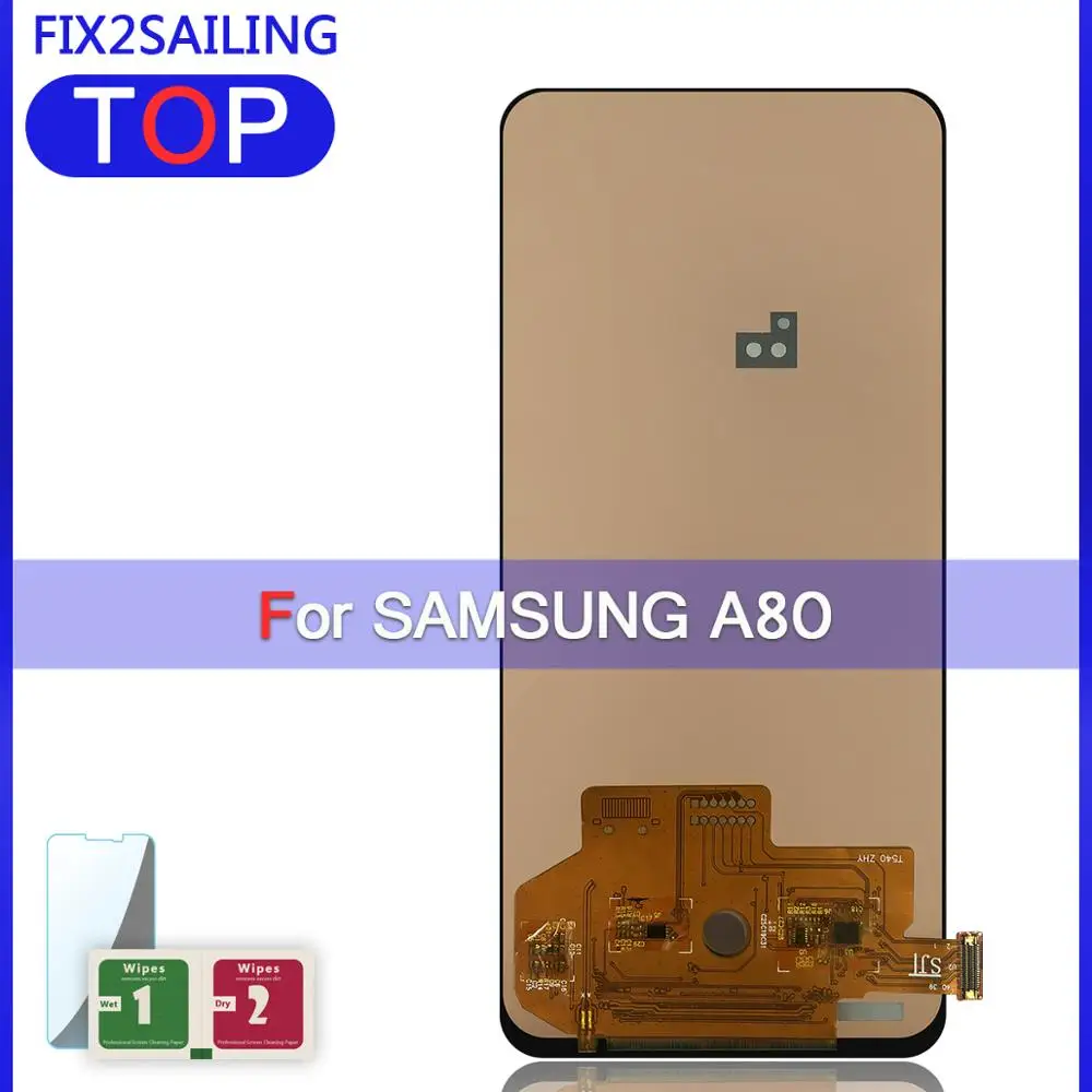 SUPER AMOLED 6 7 ''ЖК-дисплей для samsung Galaxy SM-A80 A805 A90 A905 кодирующий преобразователь