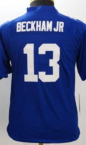Бежевый Молодежный Нью-Йорк s,#10 Eli Manning#13 Odell Beckham Jr Дети, красный белый синий прошитый Логотип Джерси - Цвет: Бежевый