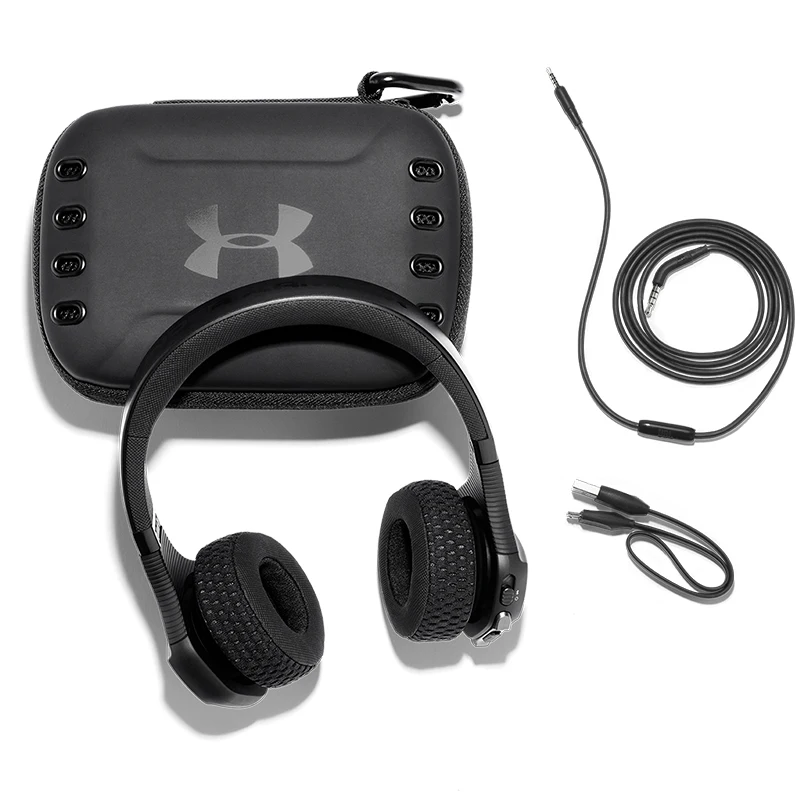 Под Armour JBL мкА TRAIN IPX4 устойчивое Bluetooth беспроводные наушники HiFi Fever спортивный плоский складной наушник с микрофоном