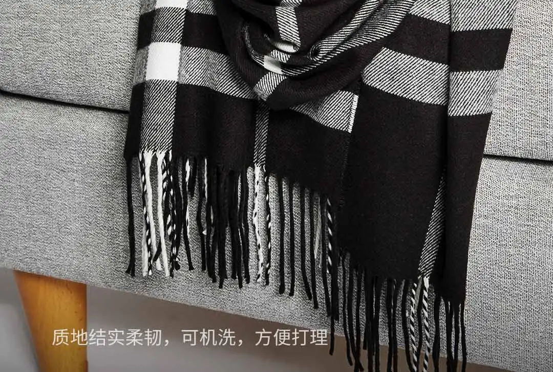 Xiaomi Mijia Youpin семь сторон Классический Большой Платок для мужчин и женщин шарф британский классический теплый и мягкий мешок машинная стирка
