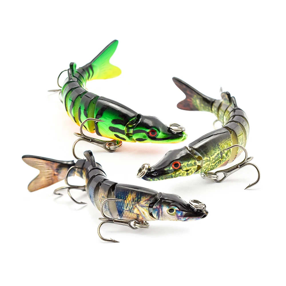 Compra Ods-señuelo artificial de 13 cm, 17g, 9-segmentos, Swimbait, Wobblers, Crankbait, Isca, Mult articulado, cebo de pesca duro Kyqg1W56