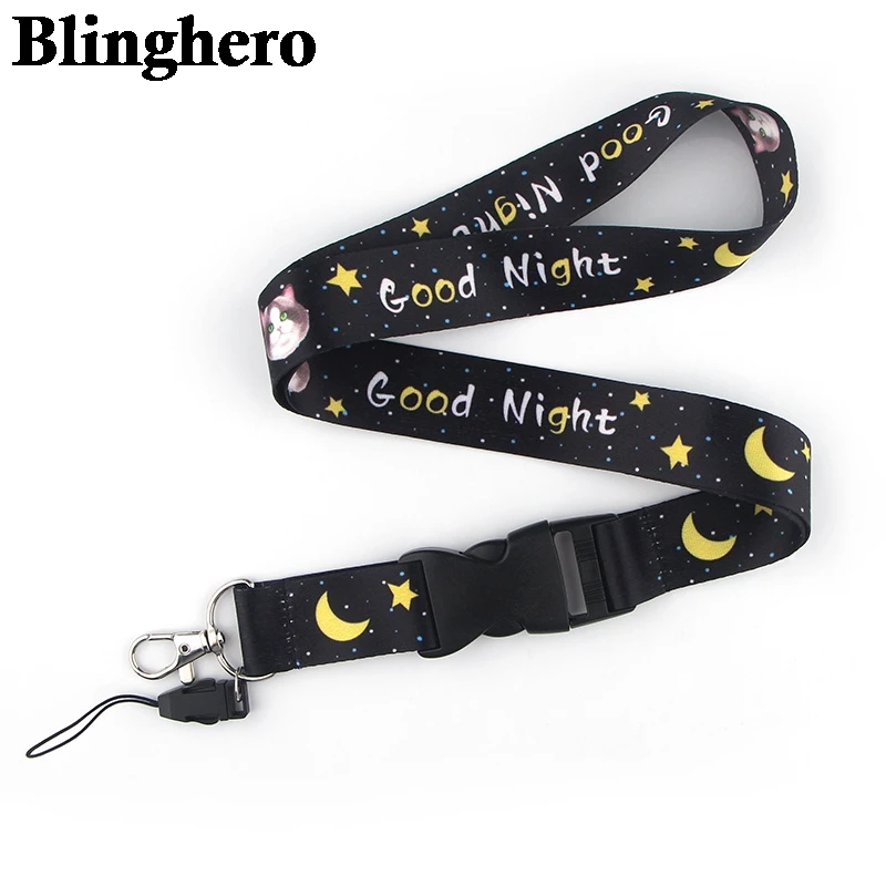 

CA371 Cute Cat Lanyard Neck Strap for key ID Card Cellphone Straps Badge Holder DIY Hanging Rope Neckband Accessories