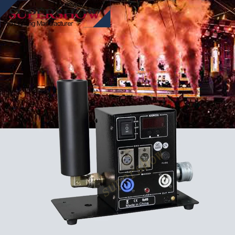 

Spray 6-8m co2 cannon CO2 stage effect digital co2 jet dmx Machine for dj disco stage show concert atmosphere
