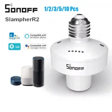 SONOFF Slampher R2 E27 WiFi Schalter Smart Licht Halter AC100-240V Smart Home Automation Module Arbeit Mit eWelink App Alexa