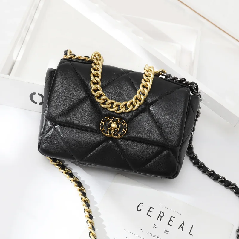 

Graceful Rhombus Chain Bag New Style WOMEN Leather Bags Flap Bag crossbody bags for women luxury handbags designer handbags