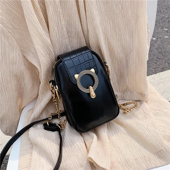 

Chain Shoulder Bag Mini Crossbody Bags for Women 2020 Designer Fashion New High-quality PU Leather Double Zipper Messenger Bag