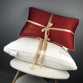 

High Quality Feather Velvet Pillow Pillow Washed Silk Cloth Super Soft Neck Pillow Comfortable Home Pillow Hotel Stretch Pillow