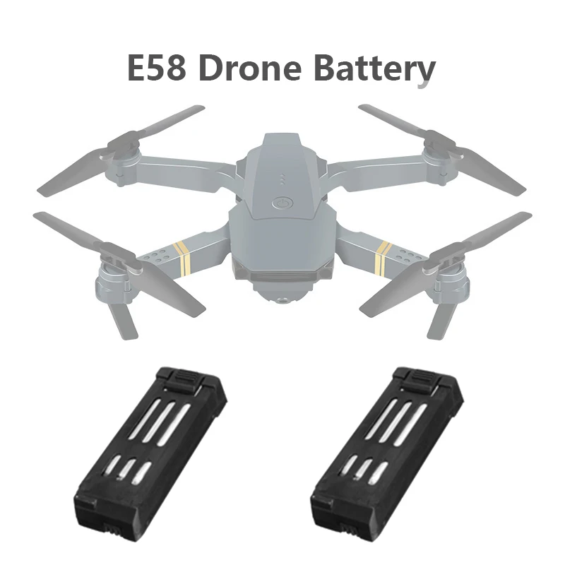 

2PCS Original Battery Spare Part for Foldable Drone E58 RC Quadcopter Replacement Accessory