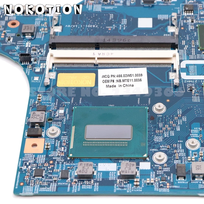 remarkable  NOKOTION NBMTD11003 448.02W03.011 Mainboard For Acer aspire V Nitro VN7-591G Laptop Motherboard I7-